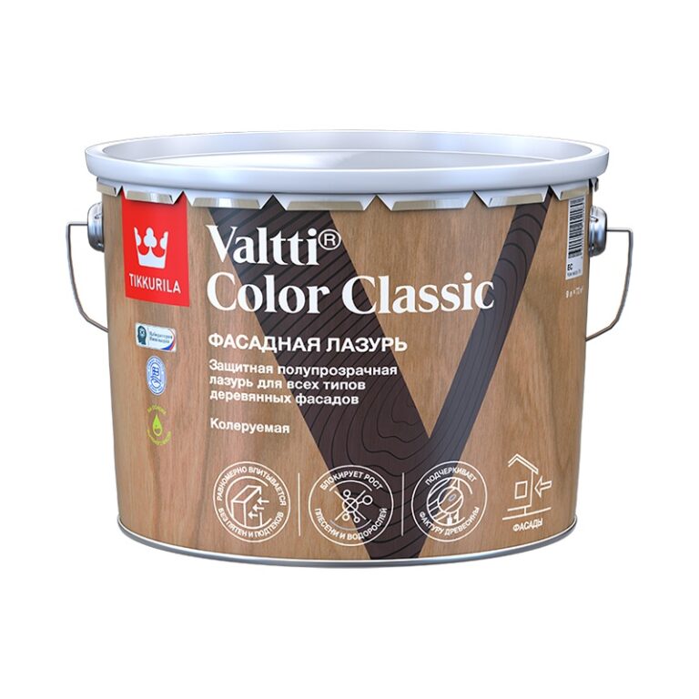 Антисептик Tikkurila Valtti Color Classic EC бесцветный (9 л) — изображение 2
