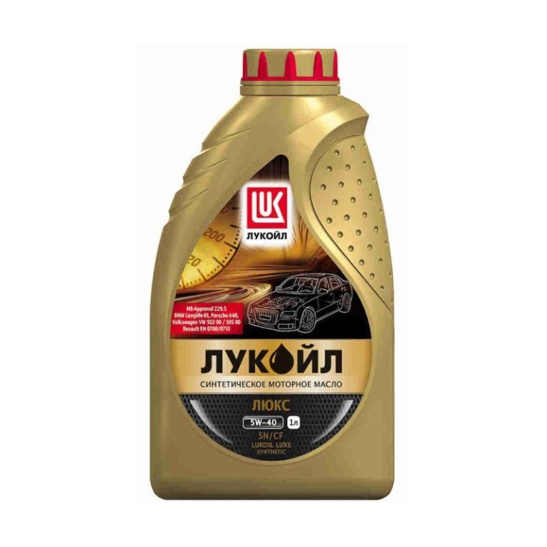 Лукойл Люкс 5W40, API SN/CF синтетика 4л масло моторное(бенз)