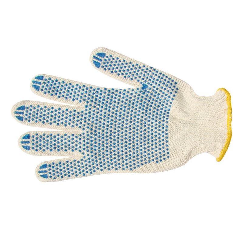 Перчатки х/б с ПВХ напылением 8 класс 3 нити