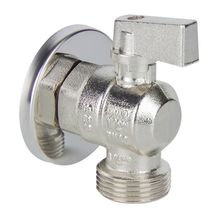Кран шаровый угловой с отражателем, 1/2"x3/4" Н/Н, бабочка — изображение 2