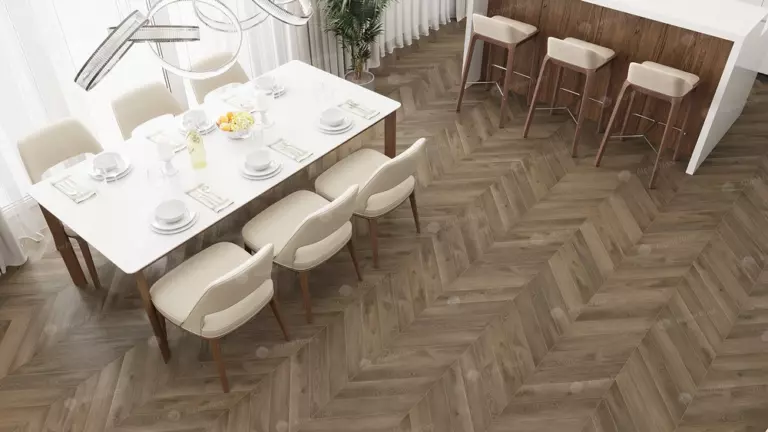 Виниловый ламинат Alphin Floor Chevron Alpine Дуб Насыщенный 5 мм (упак = 1,6764 м2) — изображение 2