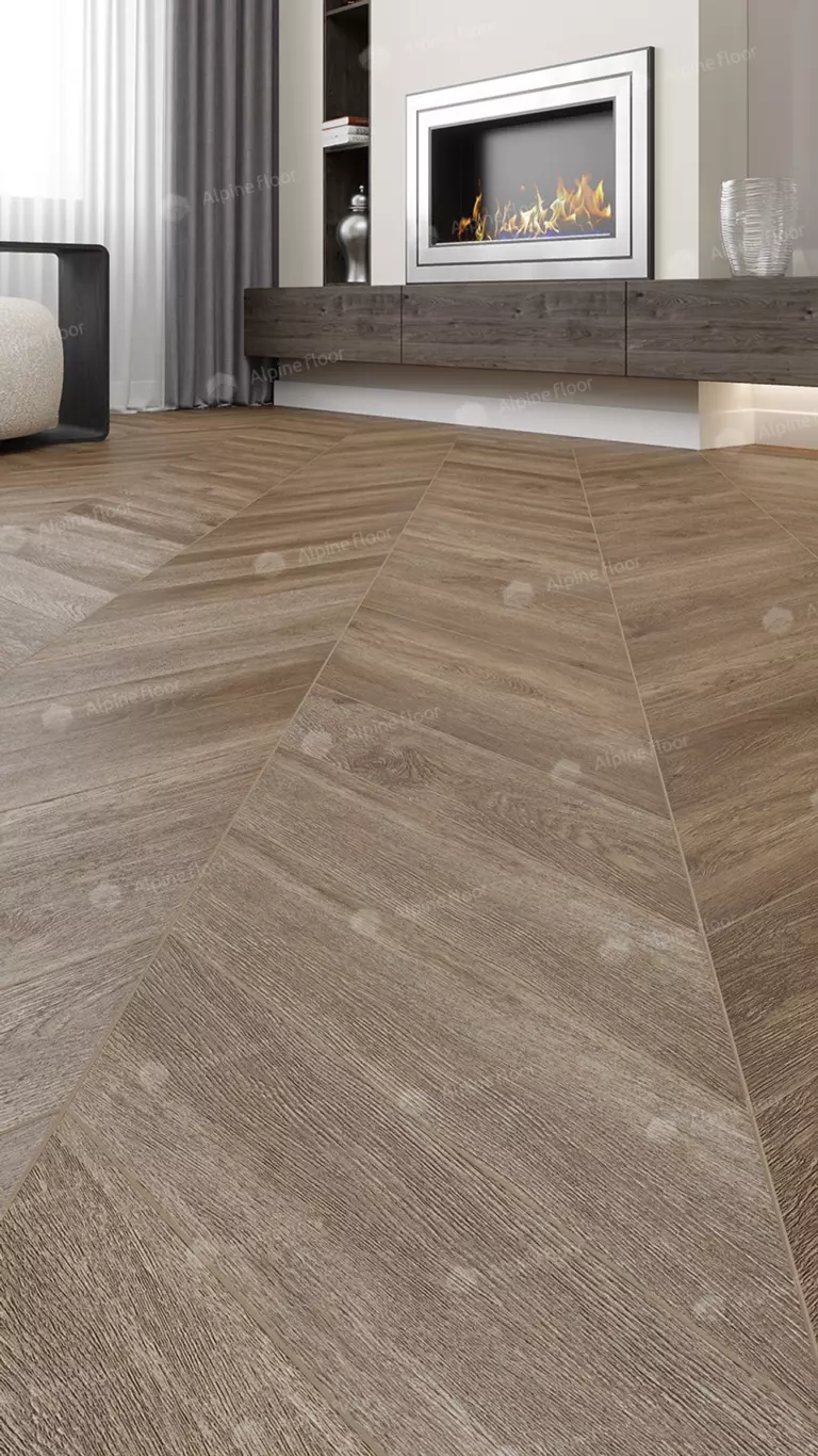 Виниловый ламинат Alphin Floor Chevron Alpine Макадамия 5 мм (упак = 1,6764 м2) — изображение 3