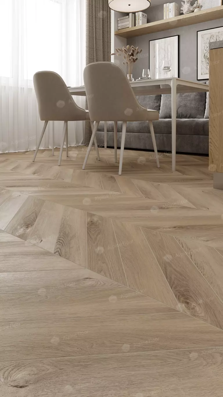 Виниловый ламинат Alphin Floor Chevron Alpine Дуб Синистра 5 мм (упак = 1,6764 м2) — изображение 3