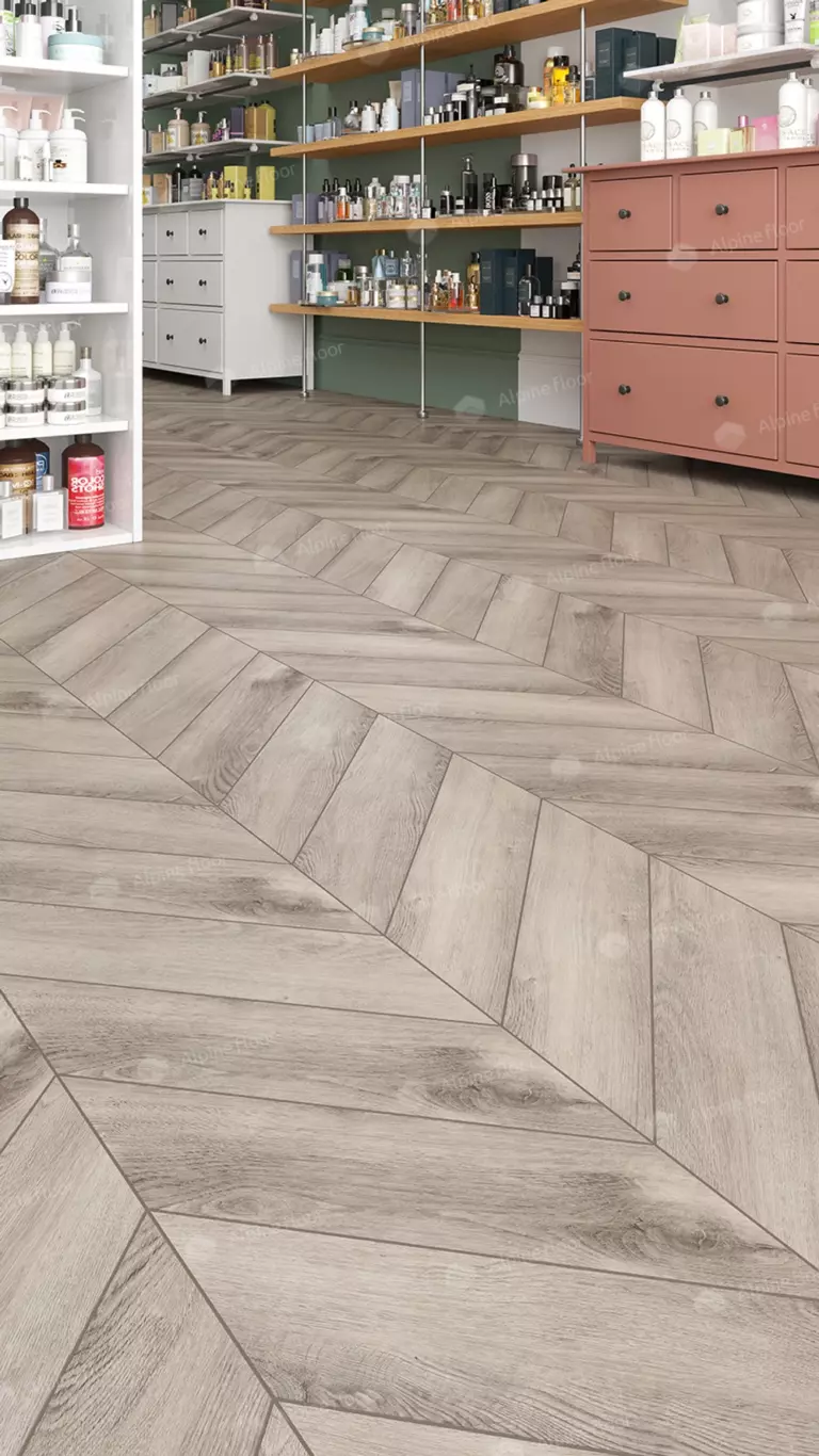 Виниловый ламинат Alphin Floor Chevron Alpine Дуб Исида 5 мм (упак = 1,6764 м2) — изображение 3