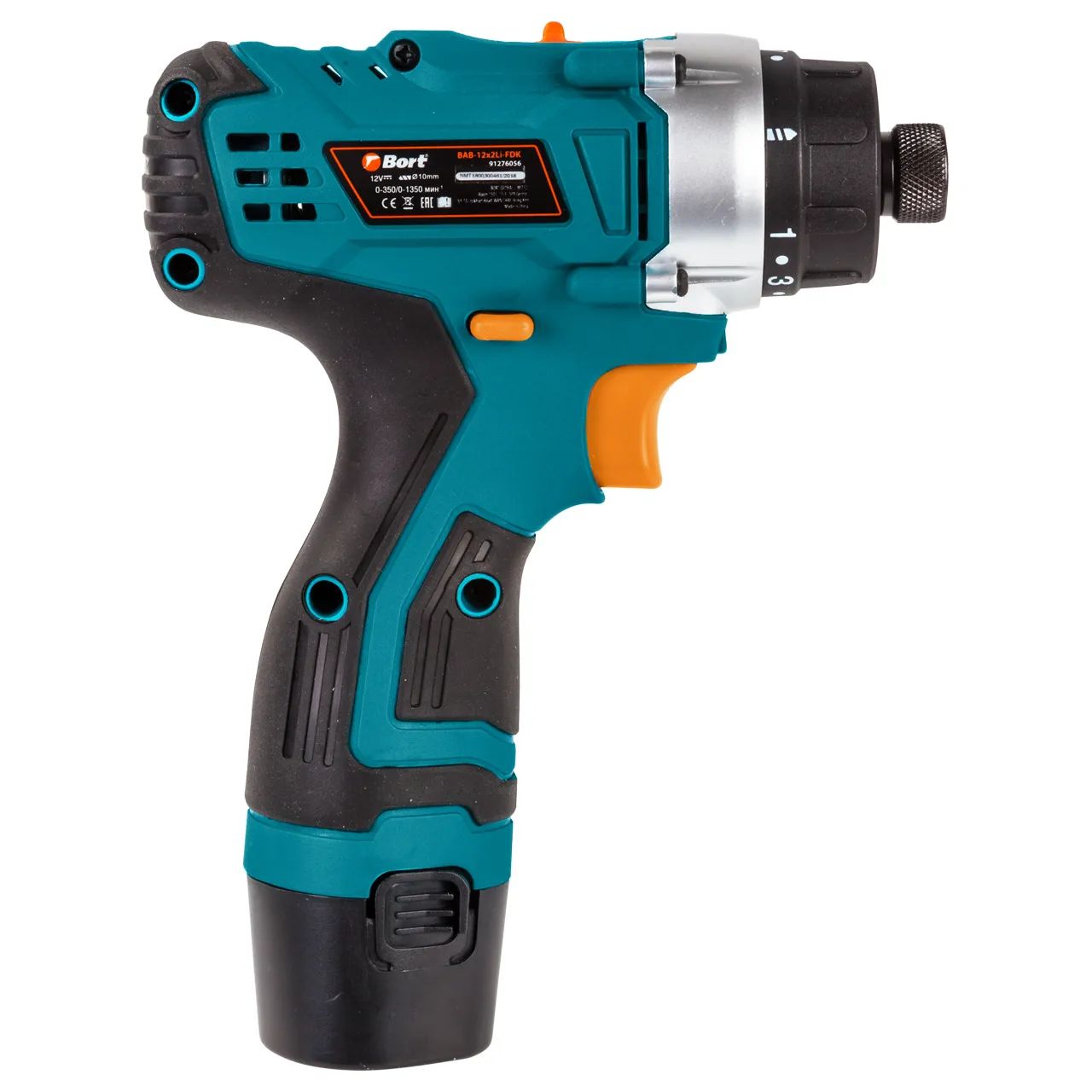 Дрель-шуруповерт аккумуляторная BORT BAB-12x2Li-FDK (2x1,5А.ч) — изображение 2