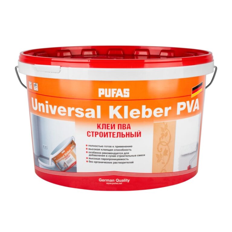 Клей ПВА Pufas Universal Kleber cтроительный (10 кг) — изображение 2