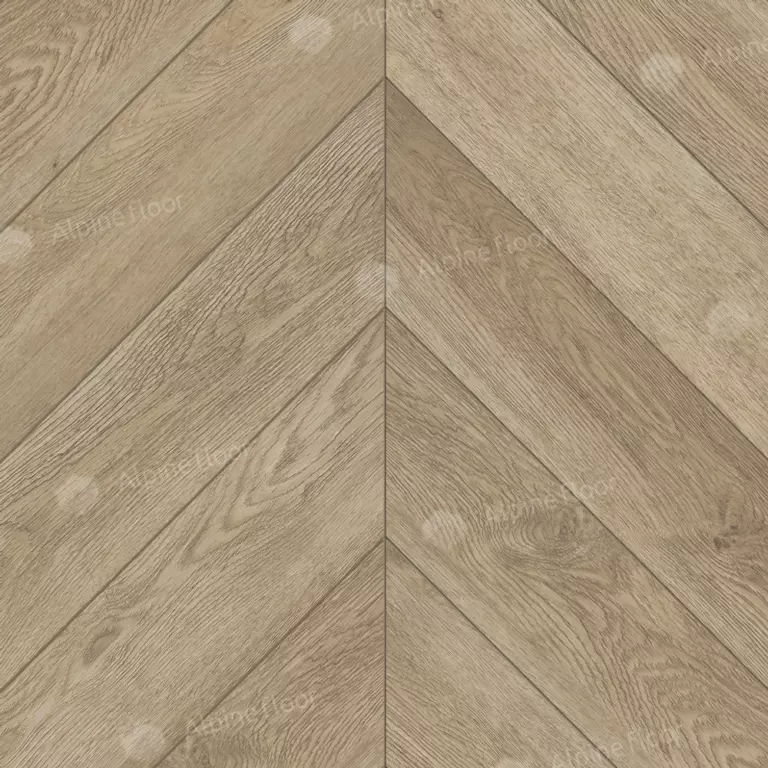 Виниловый ламинат Alphin Floor Chevron Alpine Дуб Ваниль Селект 5 мм (упак = 1,6764 м2)