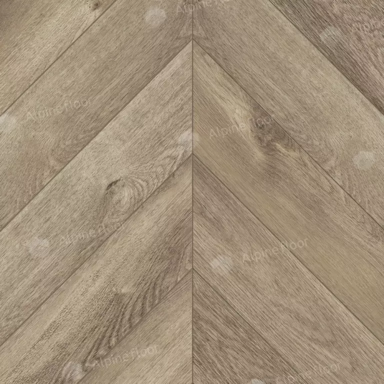 Виниловый ламинат Alphin Floor Chevron Alpine Дуб Натуральный Отбеленный 5 мм (упак = 1,6764 м2)
