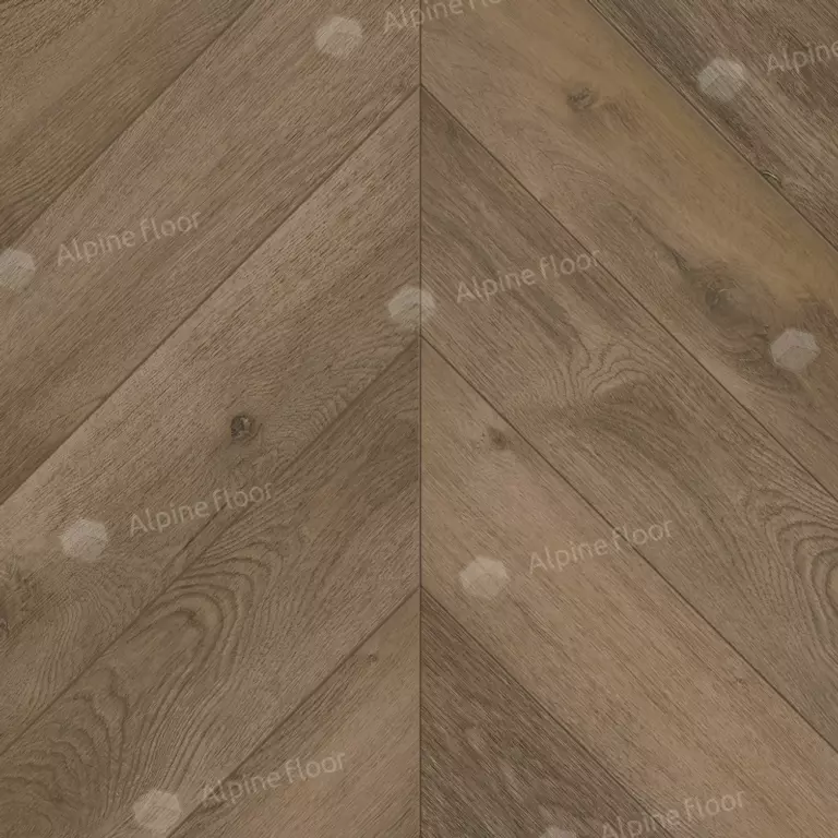 Виниловый ламинат Alphin Floor Chevron Alpine Дуб Насыщенный 5 мм (упак = 1,6764 м2)