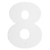 Цифра дверная Пермь "8" белая 140 мм