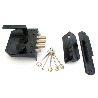 Герион "Эталон НРЗ" Правый ЗЩ ЗД для наруж.дв. с/ручкой 5кл Замок накладной тяж. (3,5)