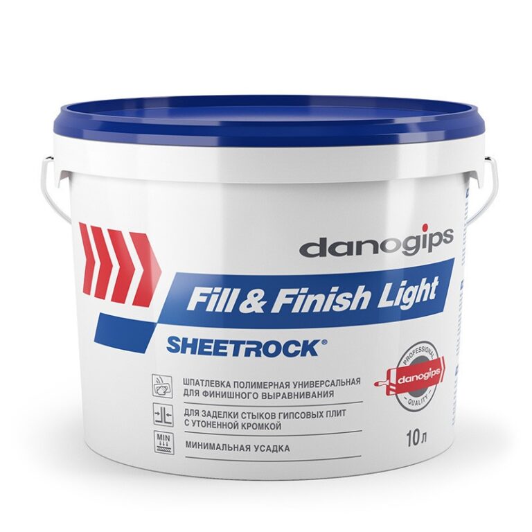Шпаклевка облегченная Danogips Fill&Finish Light готовая (12 кг) — изображение 2