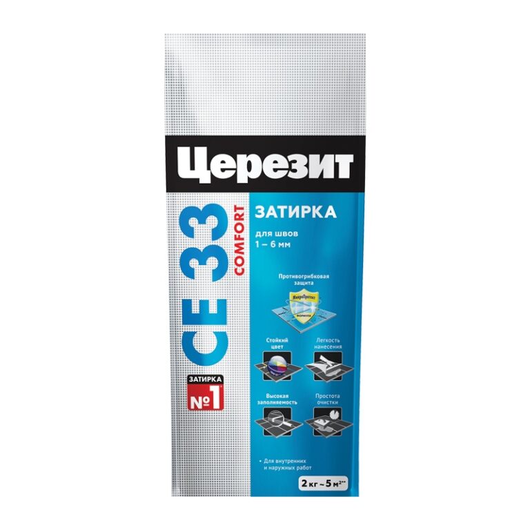 Затирка Церезит CE 33 S №07 серый, 2 кг — изображение 3