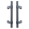 БУЛАТ РС-02.345.7024 сер.графит, регулируемая, ручка скоба для алюм. и ПВХ дверей,(АРД-02)(16)