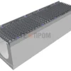 Лоток водоотводный бетонный Super DN200 h=280 с решеткой чугунной ВЧ (комплект) кл. D400