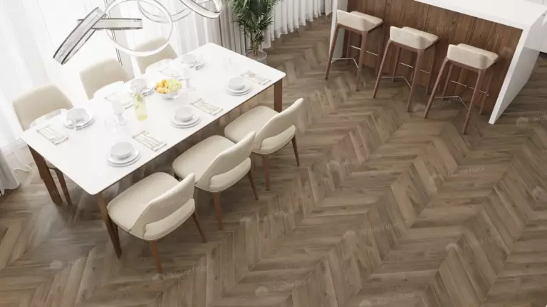 Виниловый ламинат Alphin Floor Chevron Дуб Насыщенный 2,5 мм (упак = 1,97358 м2) — изображение 2