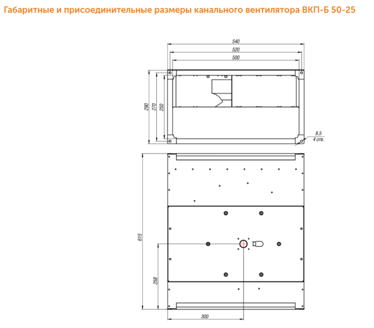 Канальный вентилятор ВКП-Б №50-25 — изображение 4