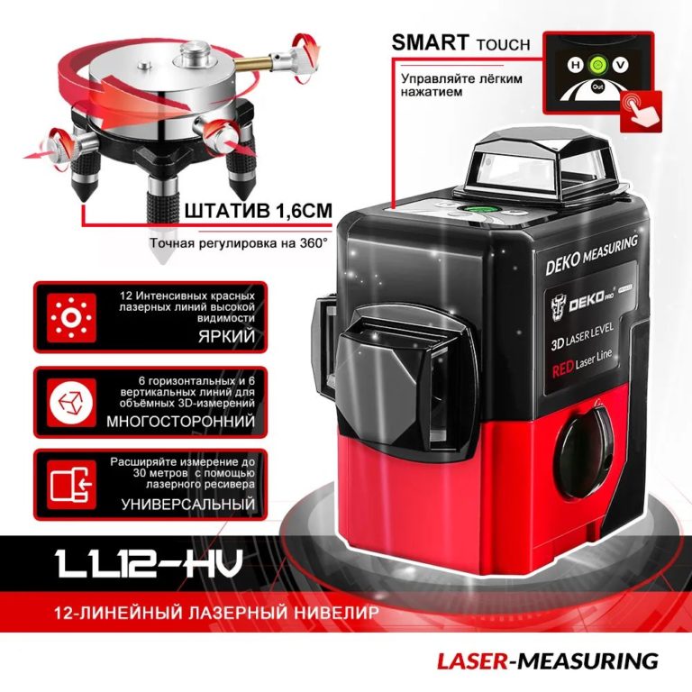 Уровень лазерный DEKO 3-D Liner 30 065-0202-2 — изображение 2