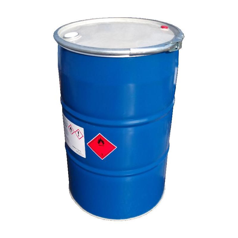 Бочка металлическая 216 литров Б/У (внутр.покрытие, крышка-хомут)