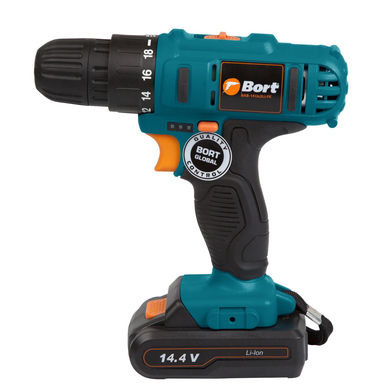 Дрель-шуруповерт аккумуляторная BORT BAB-14Ux2Li-FK (1x1,5А.ч) — изображение 2