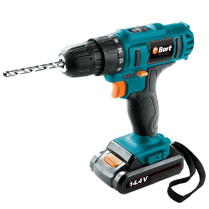 Дрель-шуруповерт аккумуляторная BORT BAB-14Ux2Li-FK (1x1,5А.ч)