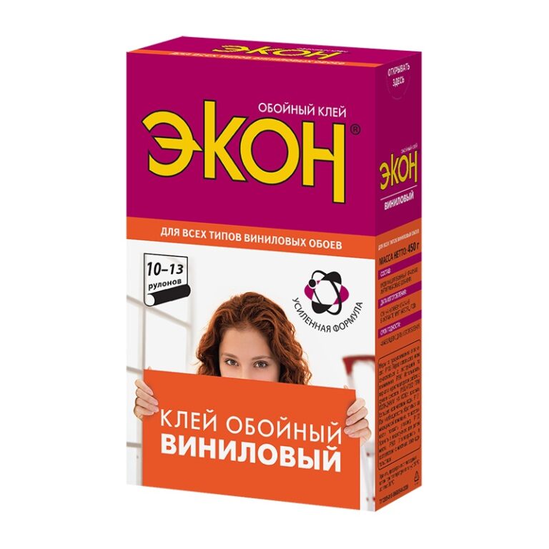 Клей для обоев Экон Виниловый (450 г) — изображение 2