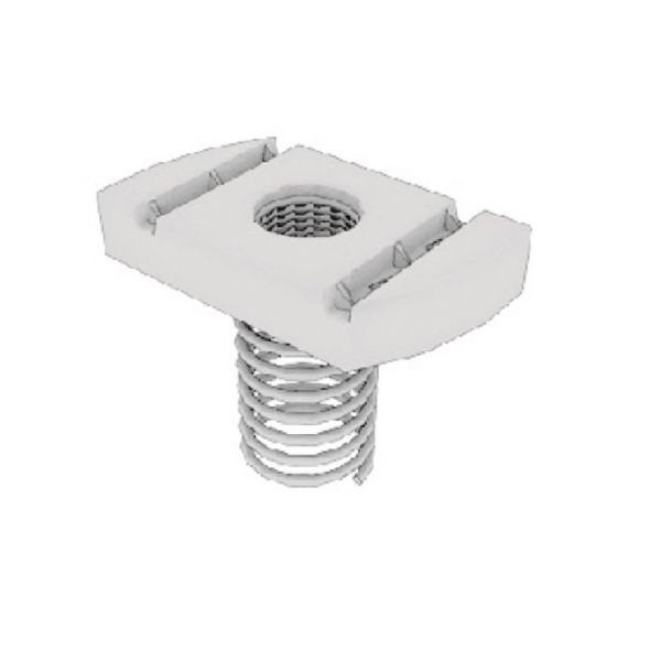 Канальная гайка с длинной пружиной м10 оцинкованная электрохимическим способом