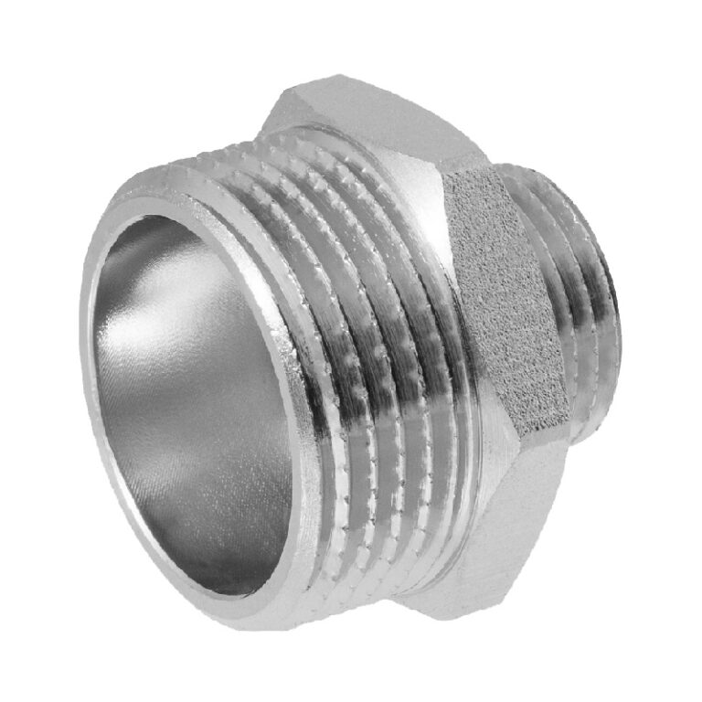 Ниппель (бочонок) переходной 1" x 1/2" НР — изображение 2