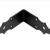 Уголок крепежный Домарт 120х120х50 черный (10)