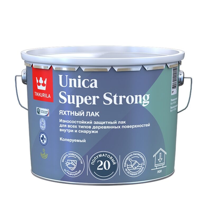 Лак Tikkurila Unica Super Strong EP полуматовый (9 л) — изображение 2