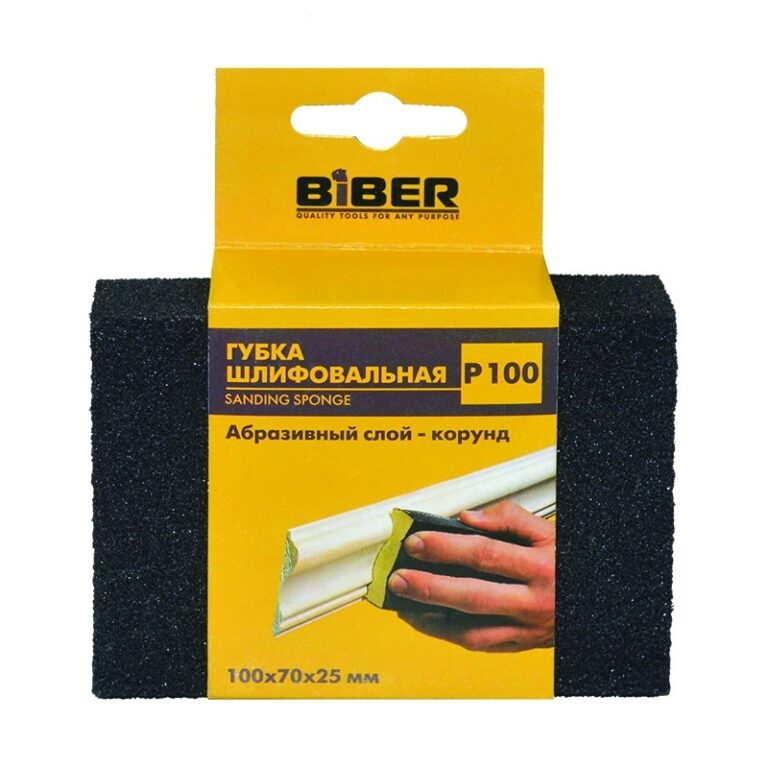 Губка шлифовальная Biber 70675 четырехсторонняя Р150 100х70х25 — изображение 2