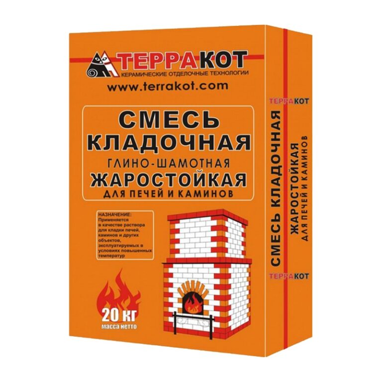 Смесь кладочная глино-шамотная Терракот, 20 кг — изображение 2