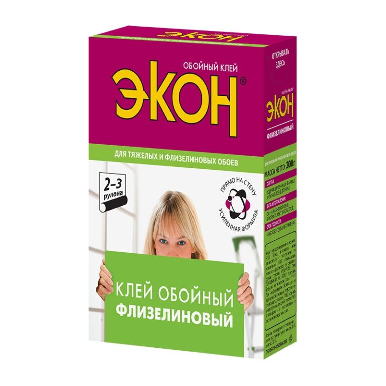 Клей для обоев Экон Флизелиновый (200 г) — изображение 2