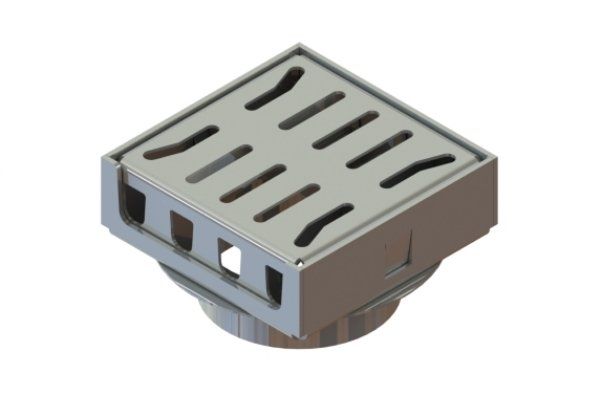 Трап водоотводной 150х150 из нержавеющей стали — изображение 4