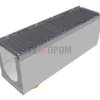 Лоток водоотводный бетонный Super DN200 h=310 с решеткой чугунной ВЧ (комплект) кл. D400 с вертикальным водосливом