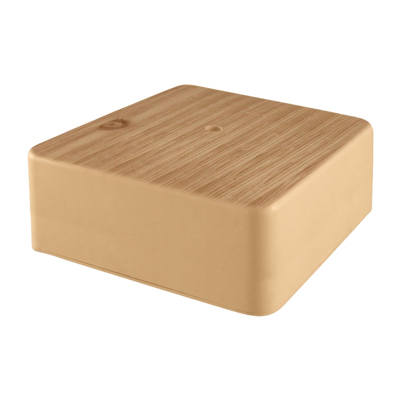 Коробка разветвительная о/у 50х50х20 мм, светлое дерево IP40 — изображение 2