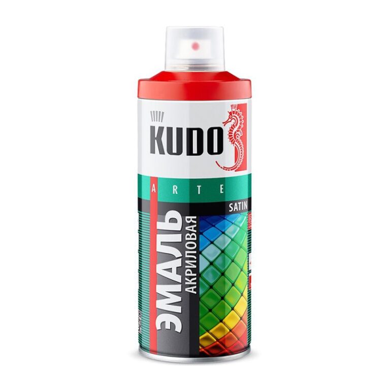 Эмаль аэрозольная Kudo KU-0A1018 satin RAL 1018 цинково-жёлтая (0,52 л) — изображение 2