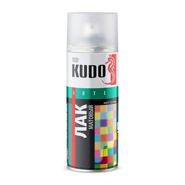 Лак акриловый Kudo KU-9004 универсальный матовый (0,52 л) — изображение 2