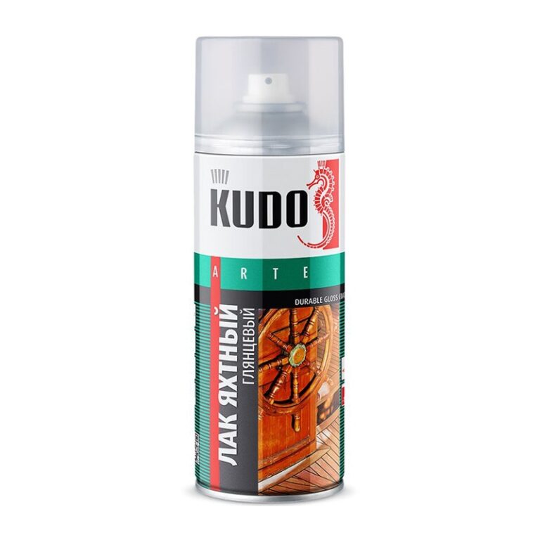 Лак яхтный Kudo KU-9003 универсальный глянцевый (0,52 л) — изображение 2