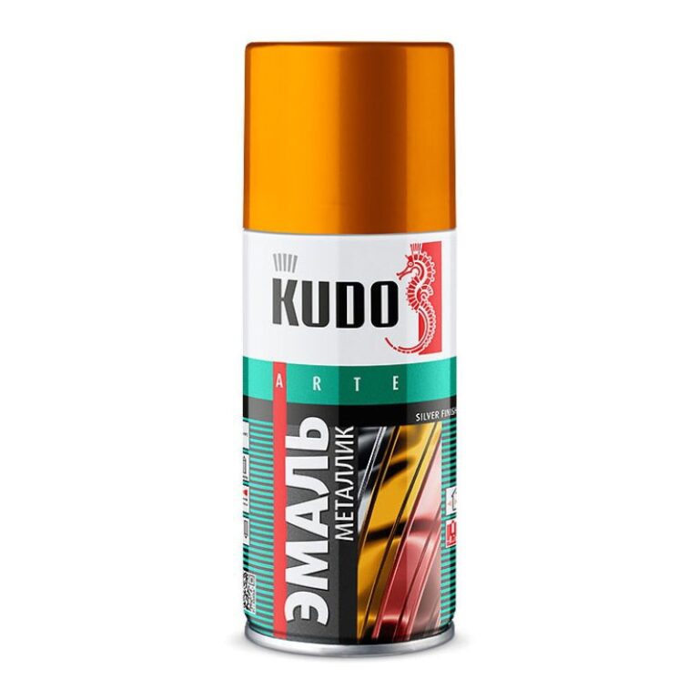 Эмаль аэрозольная Kudo KU-1027.1 универсальная хром (0,21 л) — изображение 2