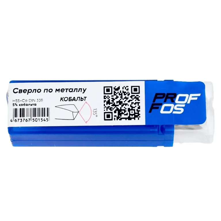 СВЕРЛО ПО МЕТАЛЛУ HSS-Co DIN338 6х93мм, КОБАЛЬТ, PROFFOS — изображение 2