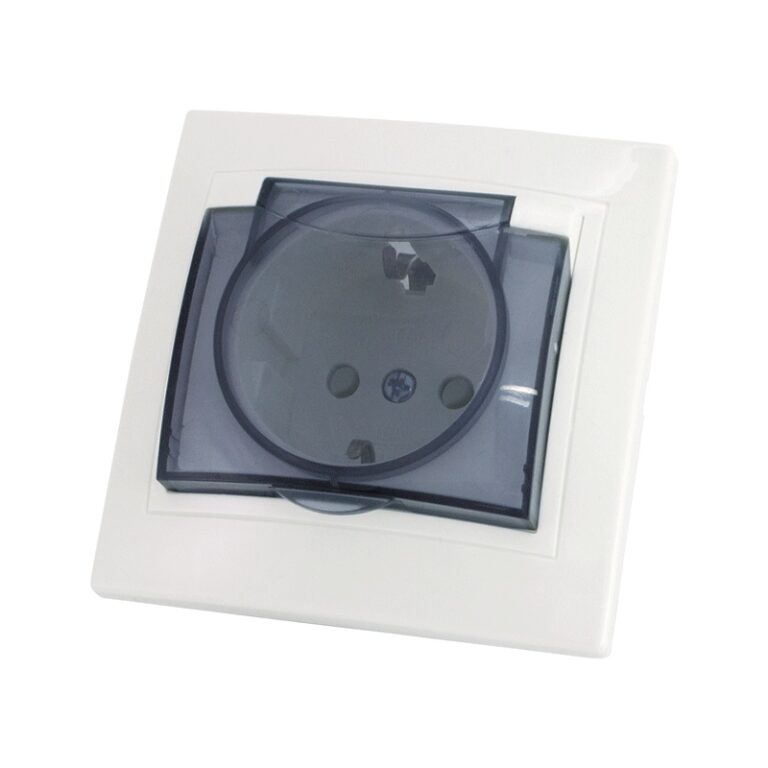 Розетка с/у Таймыр SQ1814-0019, 1 гнездо, с/з, з/ш и крышкой, IP44, белая — изображение 2