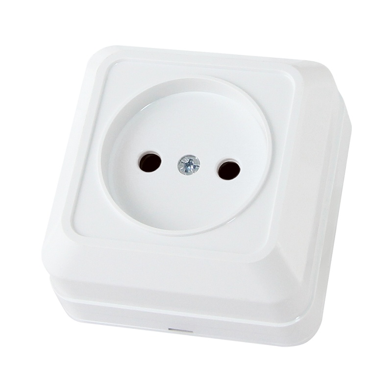 Розетка о/у Ладога SQ1801-0013, 1 гнездо, б/з, белая — изображение 2