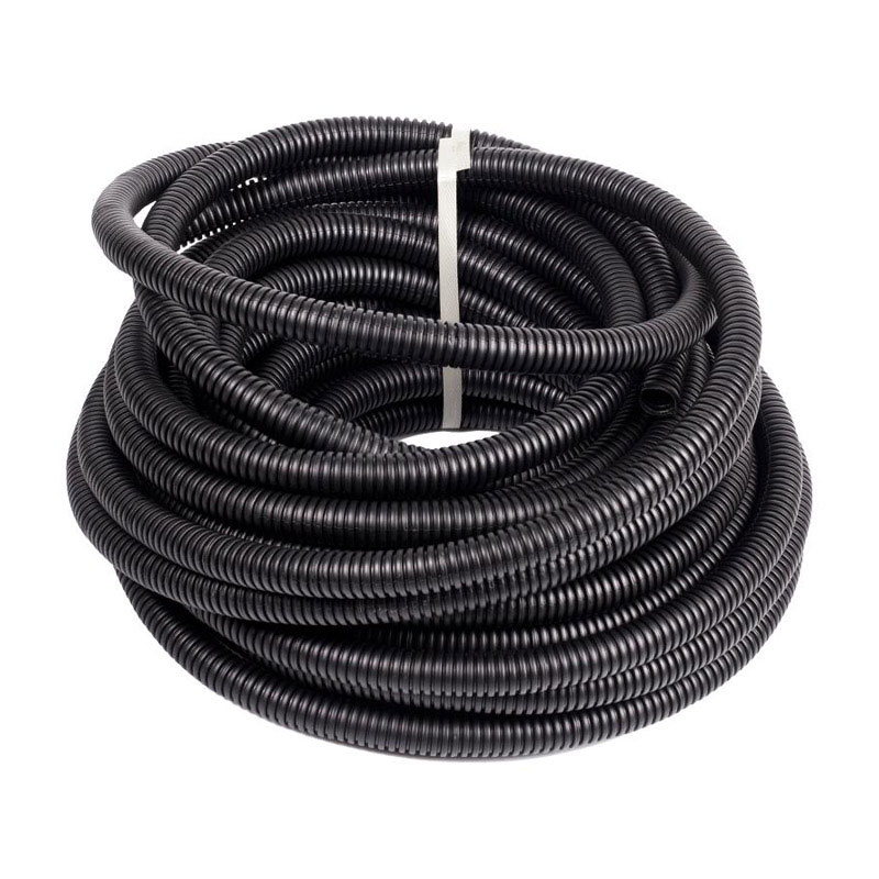 Труба гофрированная ПНД легкая с зондом, d=20 мм, черная (100 п.м.) — изображение 2