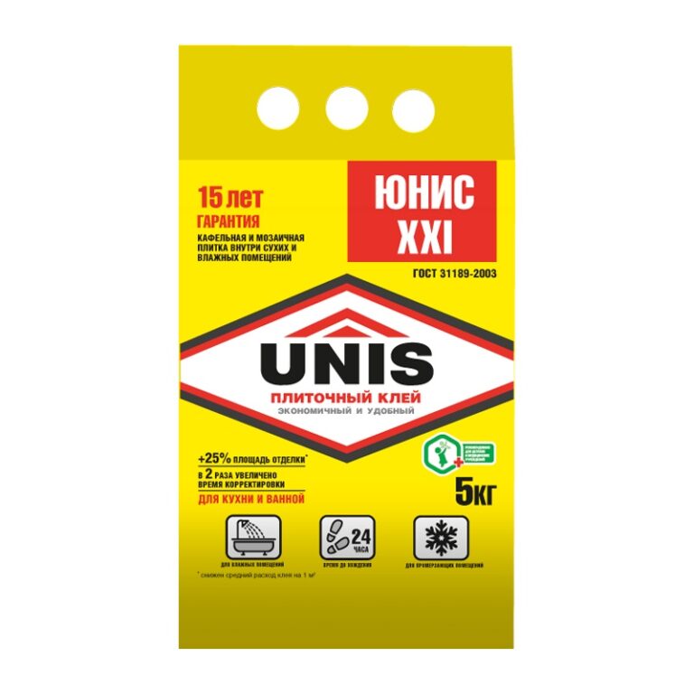 Клей для плитки Unis ХХI (5 кг) — изображение 2