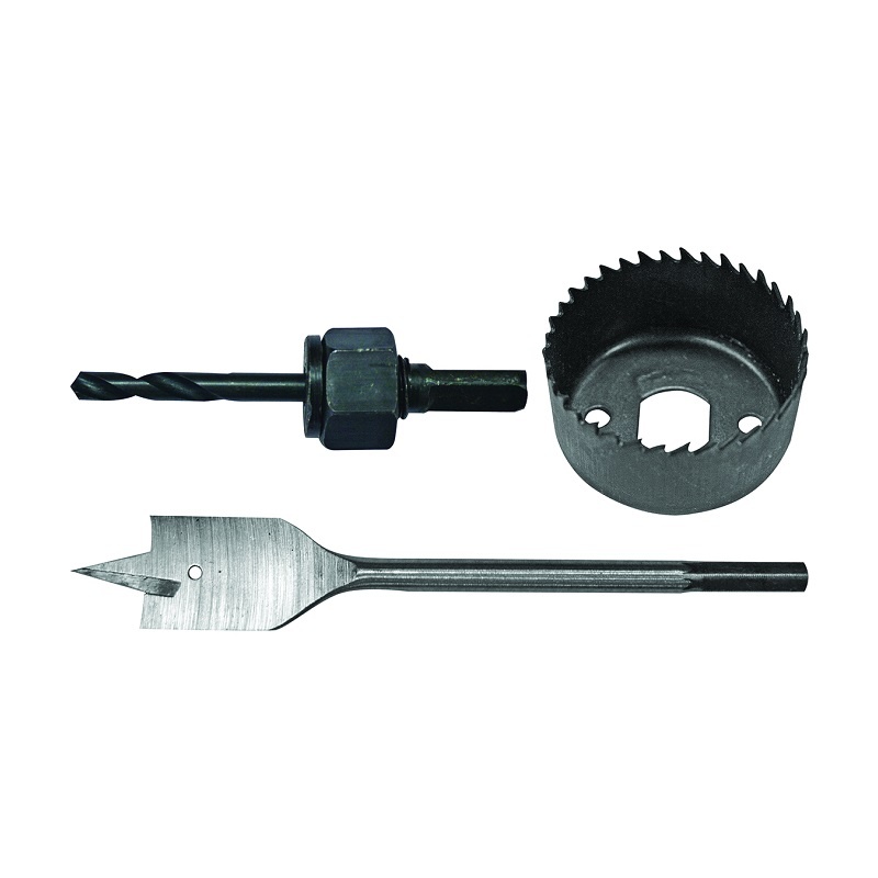 Набор для врезки дверных защелок Biber 75712 (3 предмета) — изображение 2