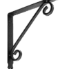 Кронштейн кованый Домарт 225х225 мод.1 СУЗДАЛЬ черный (10)