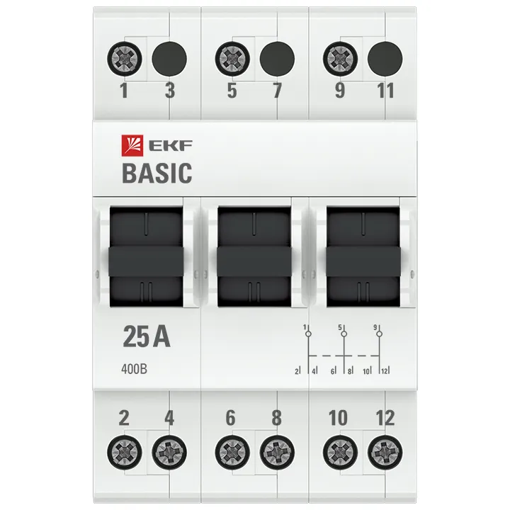 Трехпозиционный переключатель 3P 25А EKF Basic — изображение 3