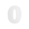 Цифра дверная Пермь "0" белая 60 мм