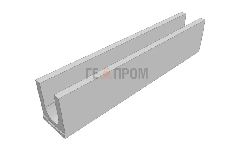Лоток водоотводный бетонный Standart DN100 h=190